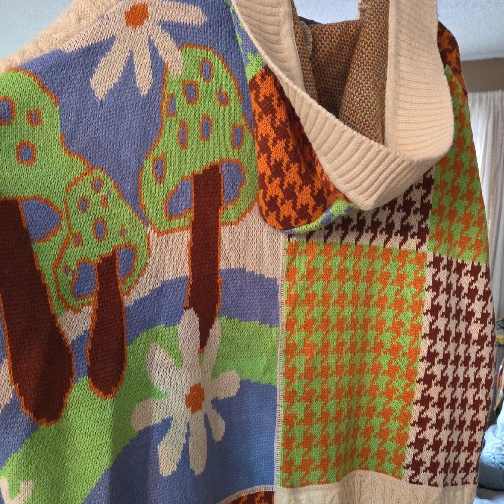 PATCHWORK Multicolor Cardigan - Picture 4 of 9